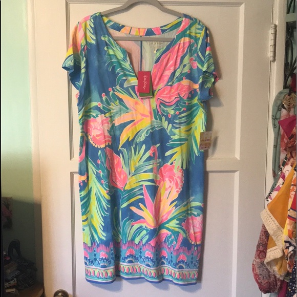 Lilly Pulitzer Dresses & Skirts - SOLD-Lilly Pulitzer flamingo 🦩 bennet blue dress